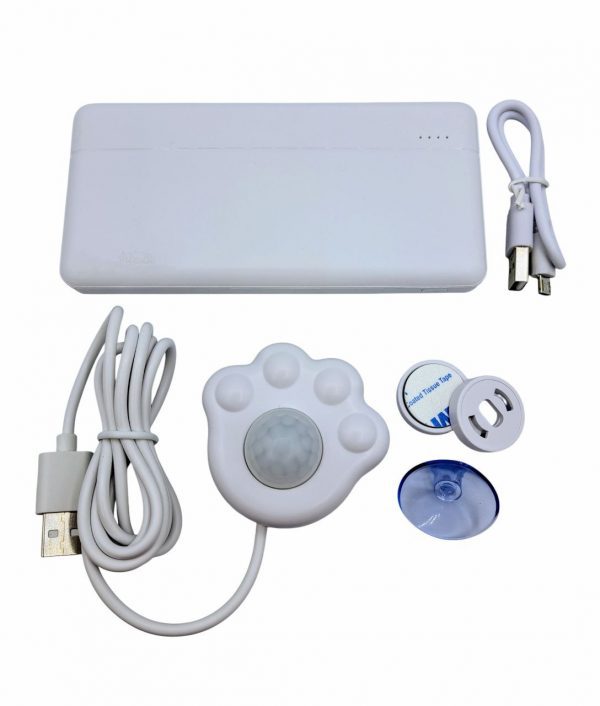 Pack sensor de movimiento y batería portátil para fuente de gatos Komypets