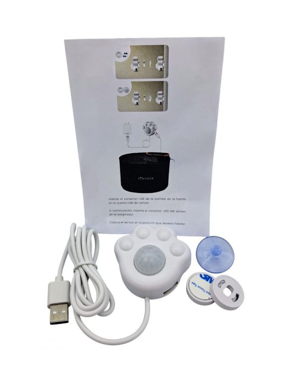 Pack sensor de movimiento y batería portátil para fuente de gatos Komypets - Image 3