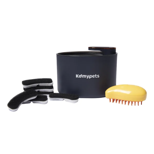 PACK Fuente para gatos Komypets + 6 filtros de repuesto + cepillo de vapor