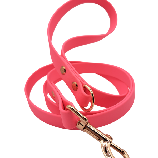 Correa biothane rosa de 1,5 metros