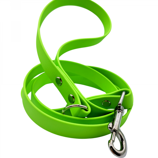 Correa biothane verde de 1,5 metros